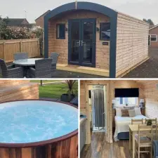 2 Nights Glamping in Yorkshire for 2 £99 with Prosecco &amp; Hot Tub @ Wowcher