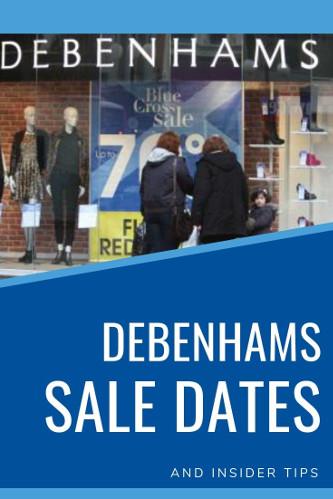 Debenhams Blue Cross Sale - The Next Dates for 2024