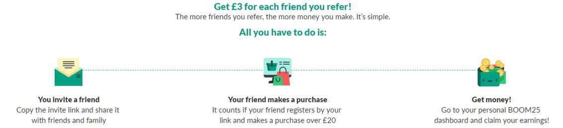 boom25 referral bonus