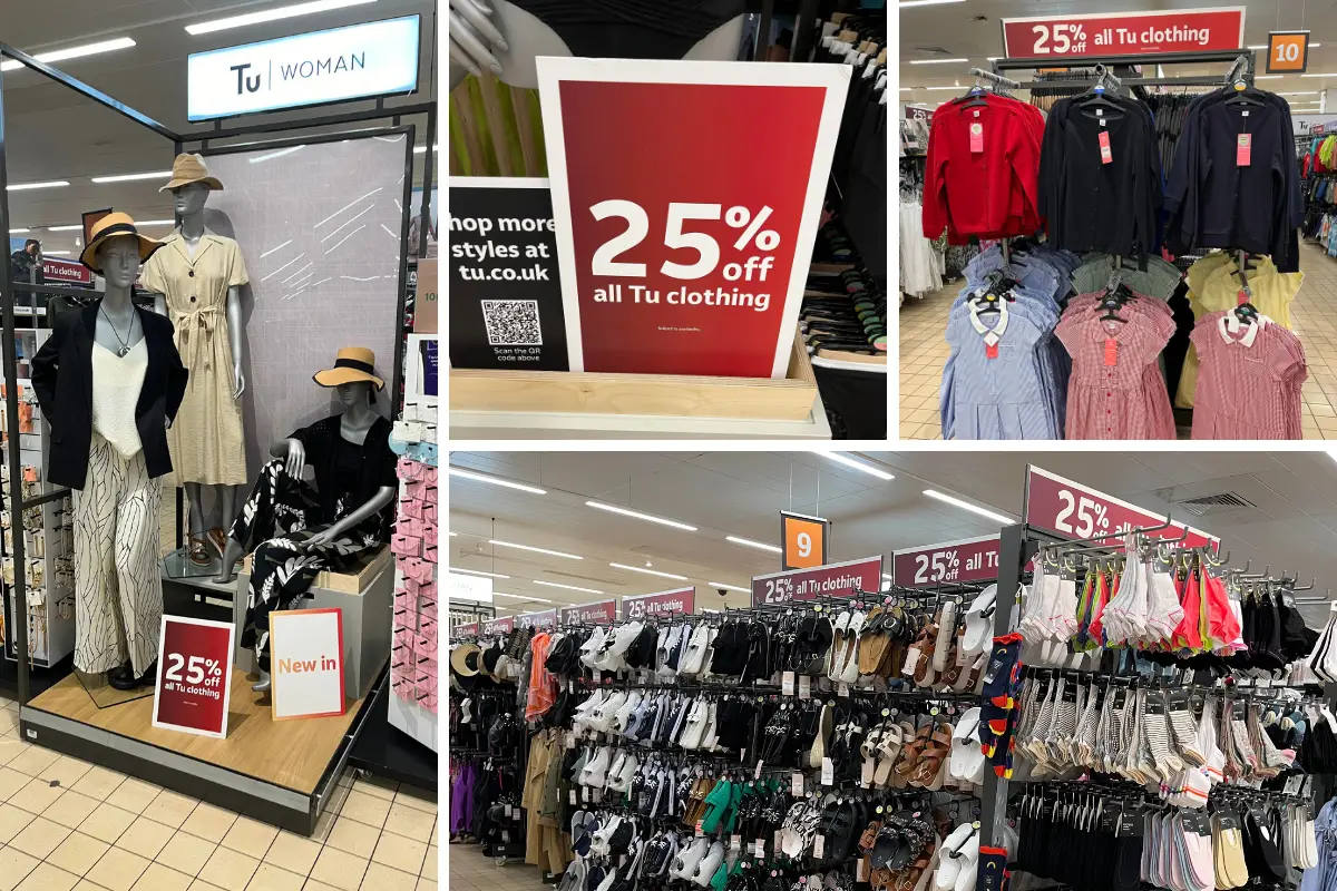 25% off Sainsbury's Clothing Dates