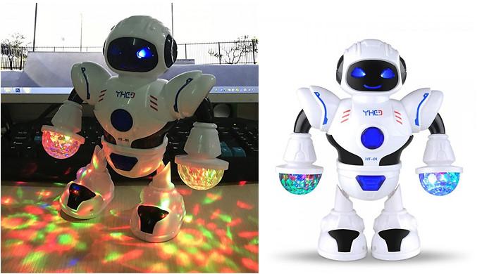 Electronic Light Up Dancing Robot With Sounds