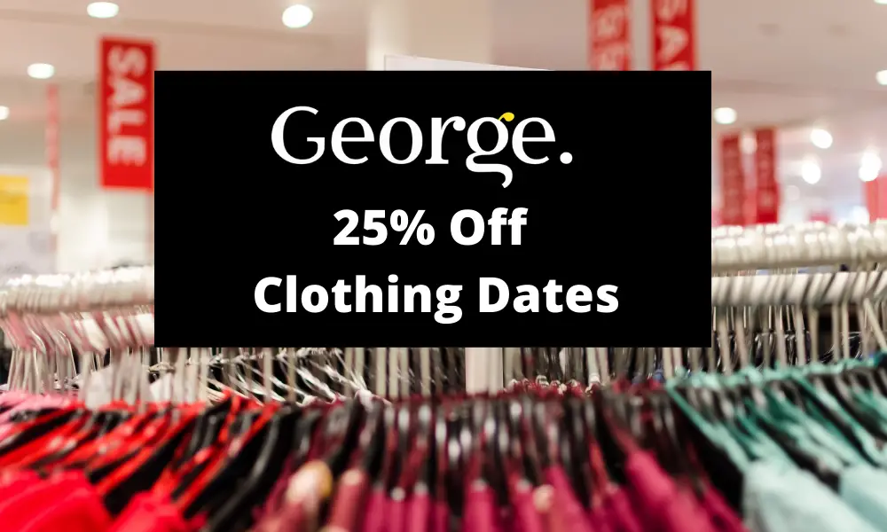 25% off Clothes at Asda