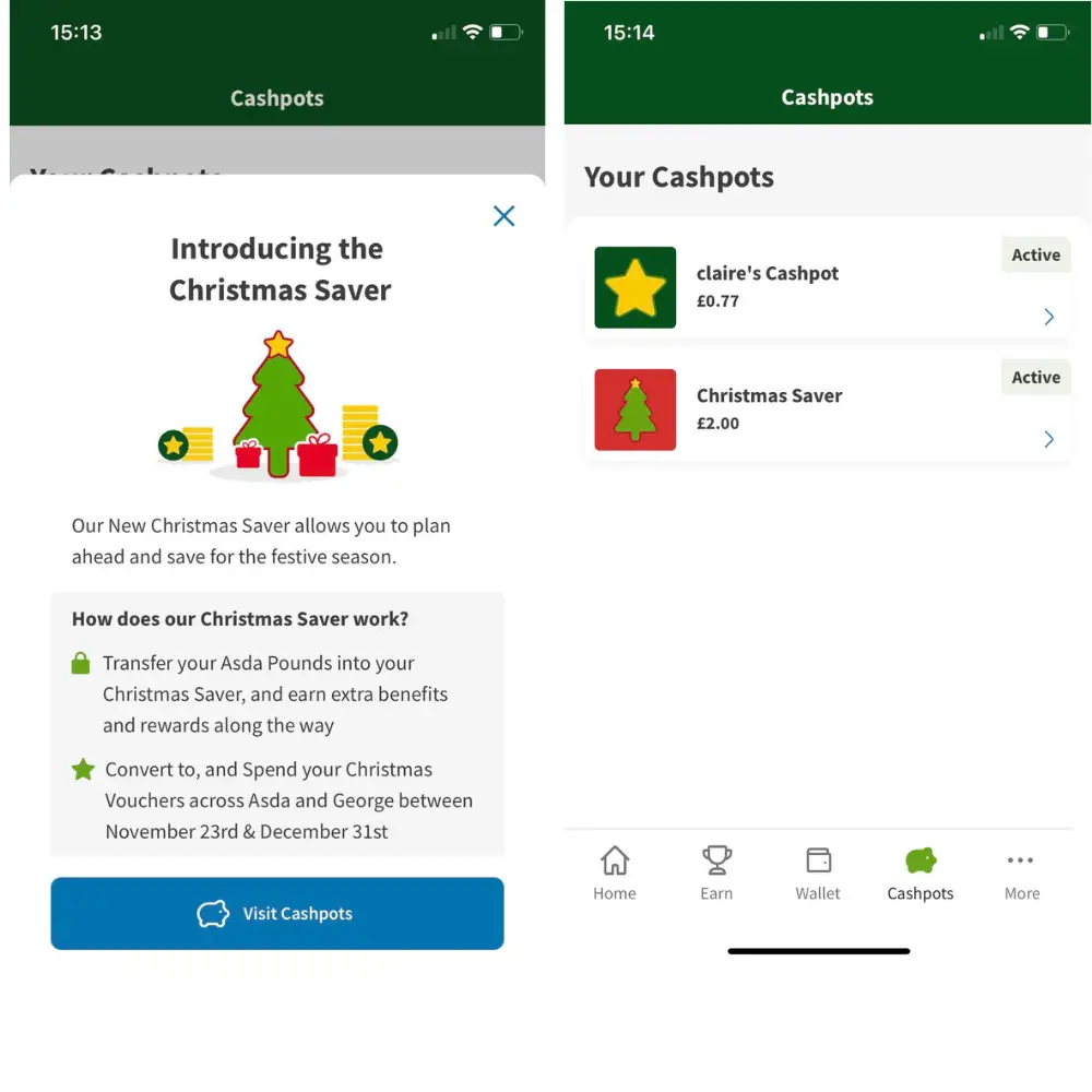 asda rewards christmas saver app