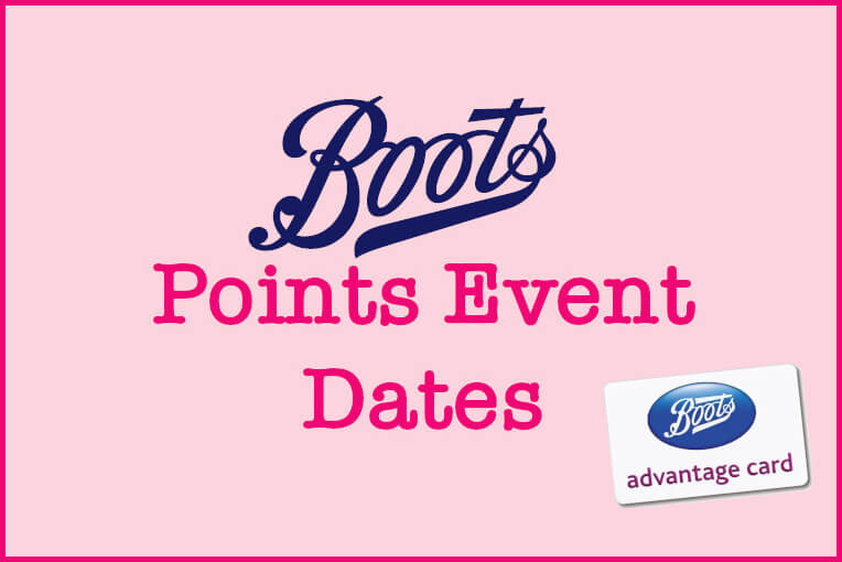 Boots Points Event 2024 Next Advantage Card Boost Dates