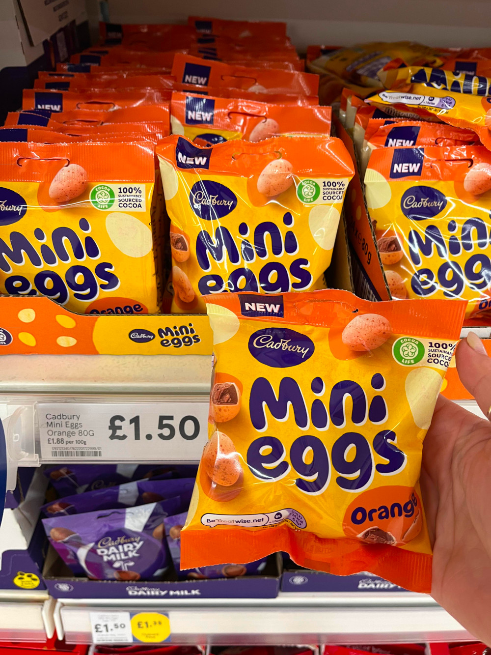 cadbury mini eggs orange