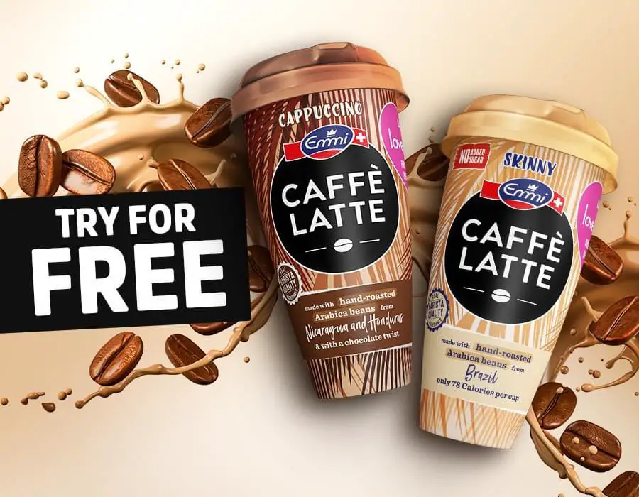 free caffe latte drink