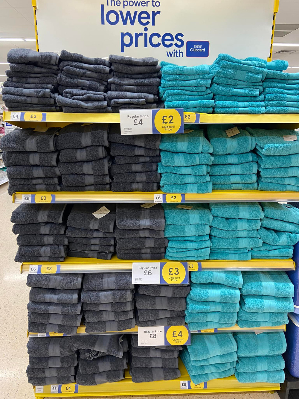Tesco Half Price Towels