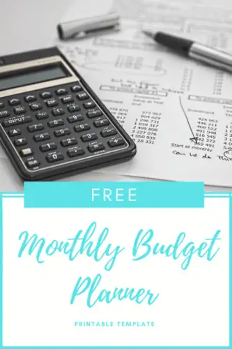 Free Monthly Budget Printable Template PDF