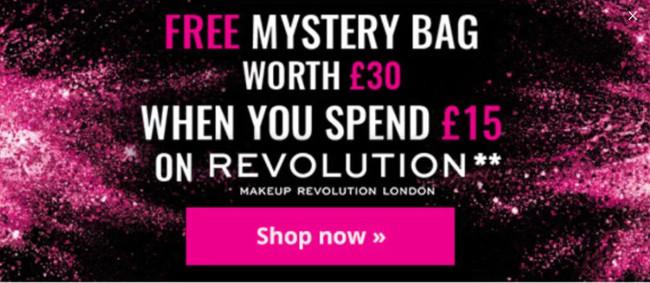revolution mystery bag free