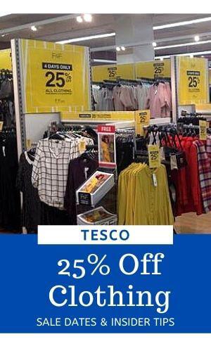 Tesco 25% off Clothes - 25 off F&F Clothing Dates 2024
