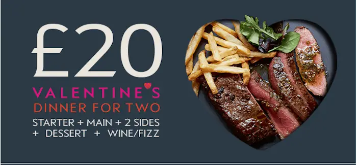waitrose valentines meal deal