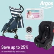 Up to 25% off Baby &amp; Nursery @ Argos