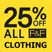 25% off ALL Clothes, Shoes &amp; Accessories @ Tesco