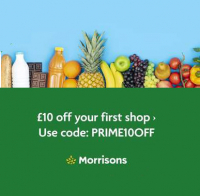 £10 off a £60 spend on Morrisons Groceries Via Amazon