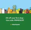 £10 off a £60 spend on Morrisons Groceries Via Amazon