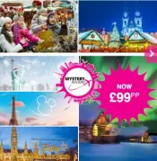 Wowcher Christmas Market Mystery Holiday with Flights £99 @ Wowcher