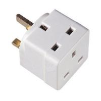 2 Way (3 pin) block plug adaptor £2.75 delivered @ eBay