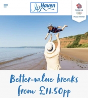 UK Breaks from £11.50pp (Deal to Rival Sun Holidays Promotion) @ Haven