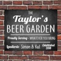 Personalised Garden Bar Sign £7.99 Delivered @ eBay