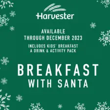 Breakfast With Santa is Available to Book @ Harvester