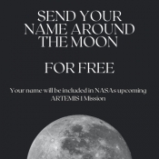 Send your name on a flight around the Moon for FREE