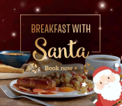 Breakfast With Santa is Available to Book @ Toby Carvery