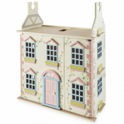 Little Town Pink or Grey Wooden Doll&#039;s House ONLY £29.99 @ Aldi