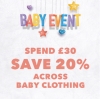 20% off a £30 spend on Baby Clothing @ ASDA George