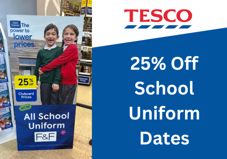 25% Off School Uniform Tesco