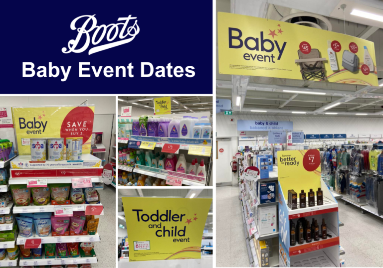 Boots Baby Event Dates