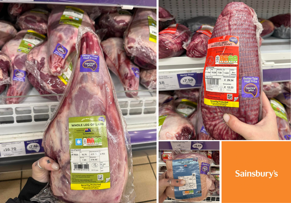 Sainsburys easter meat