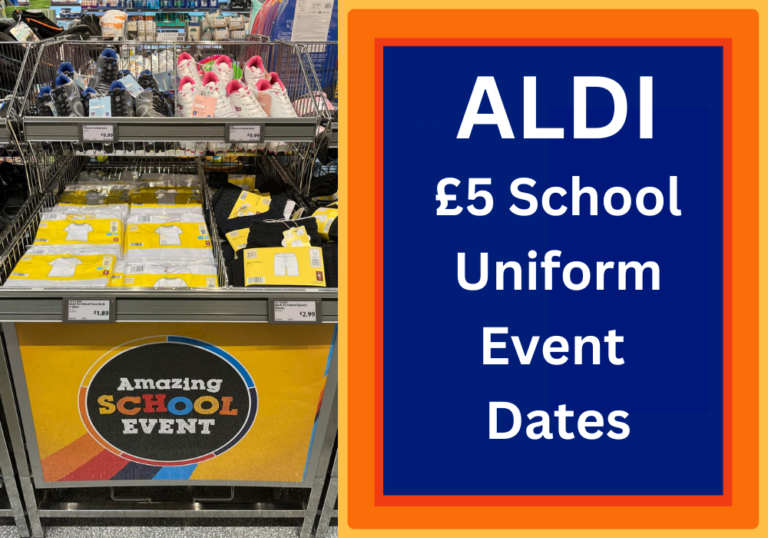 Aldi £5 School Uniform Sale Dates