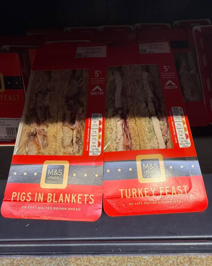 M&S meal deal is now Christmasafied and you can get a mini Colin the caterpillar…