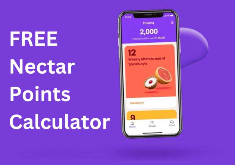 free nectar points calculator